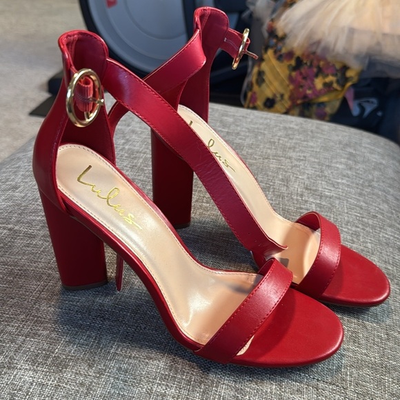 Lulus Red Kamali Cherry Heels - Picture 7 of 11